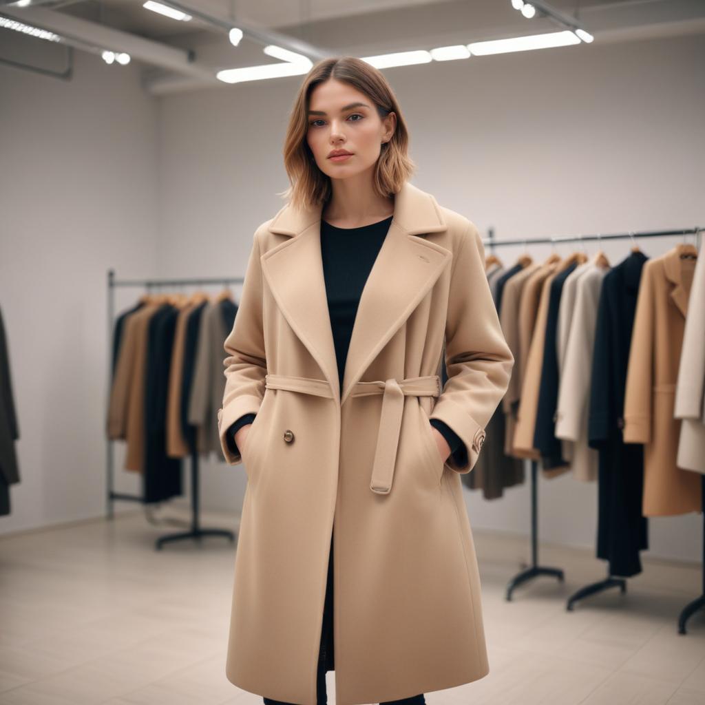 Демисезонное пальто с примеркой доступно онлайн по разумной цене - изображение 2