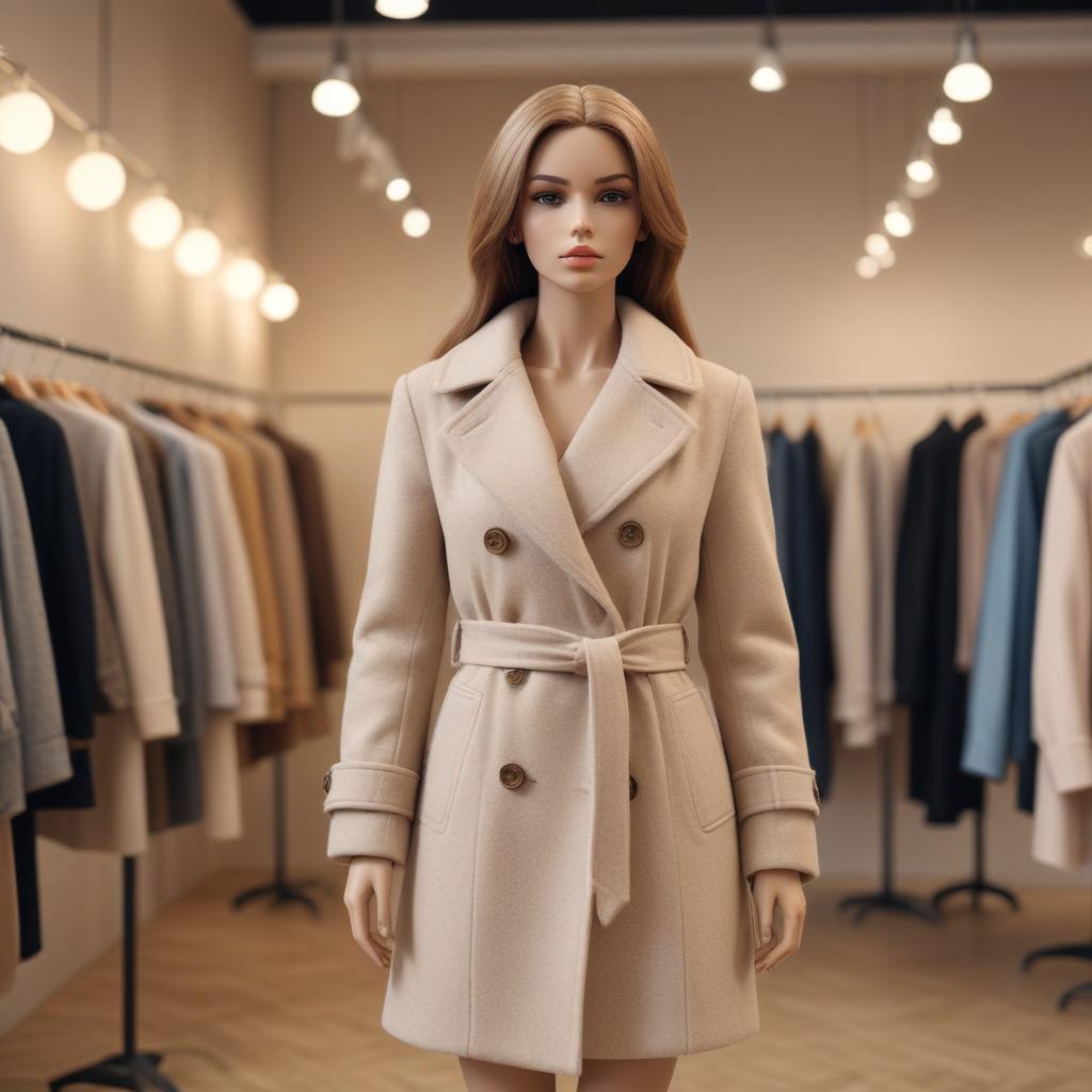 Демисезонное пальто с примеркой доступно онлайн по разумной цене - изображение 3